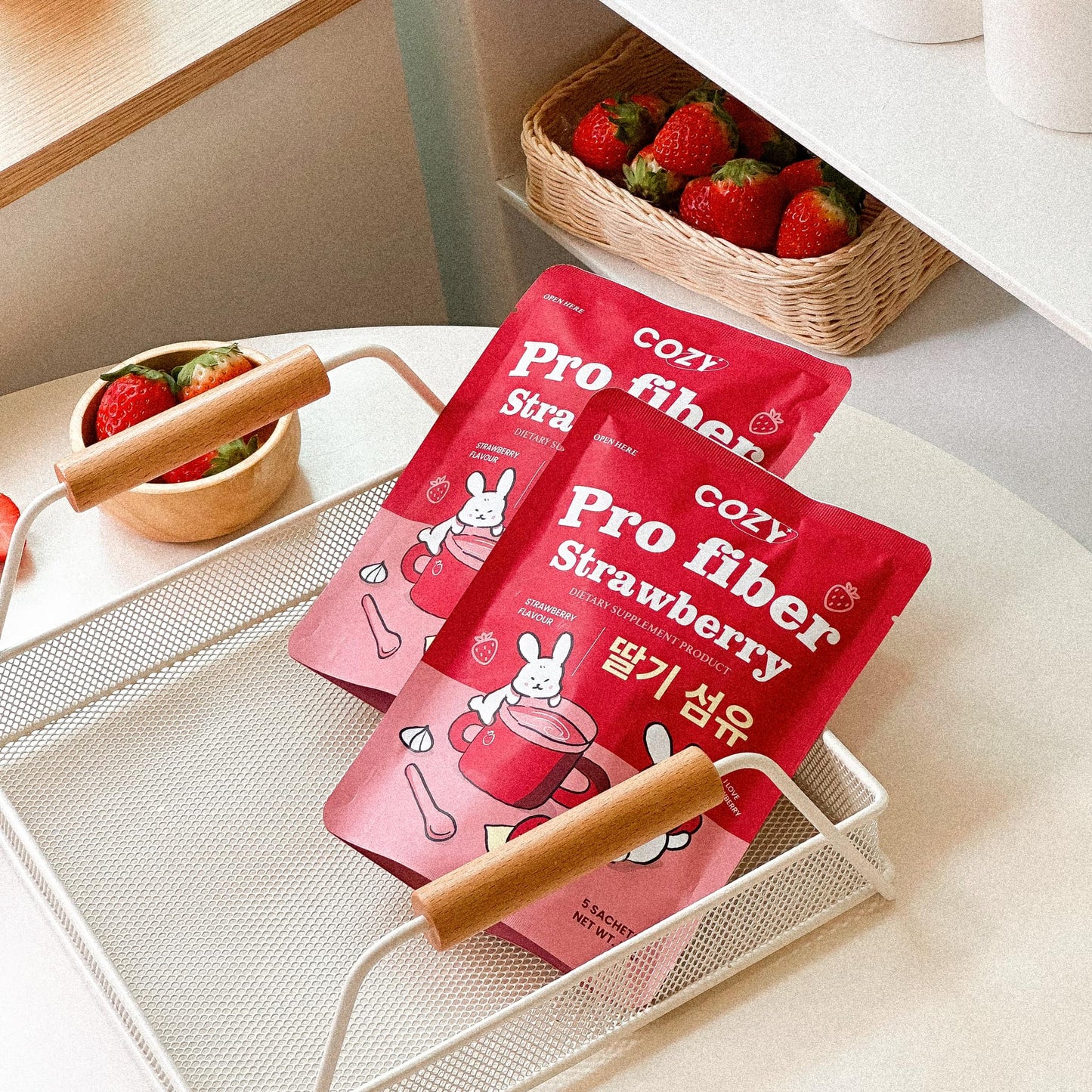 Cozy Pro Fiber Strawberry🍓 5 Sachets