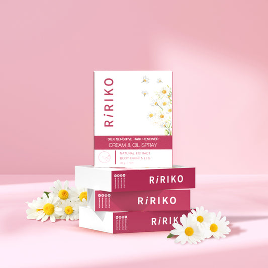 RIRIKO SILK SENSITIVE HAIR REMOVER CREAM & OIL SPRAY