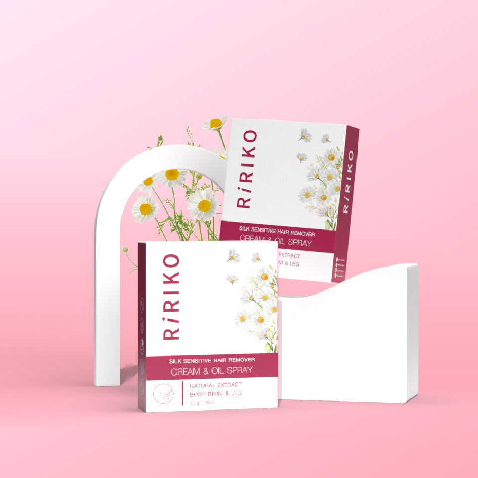 RIRIKO SILK SENSITIVE HAIR REMOVER CREAM & OIL SPRAY