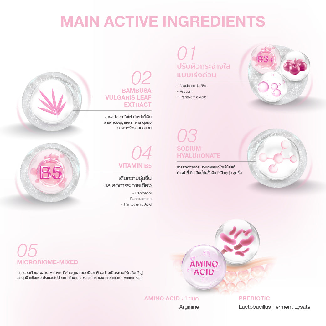 Dr.NIKS White Booster Microbiome-Mixed Mask x 1 Sheet