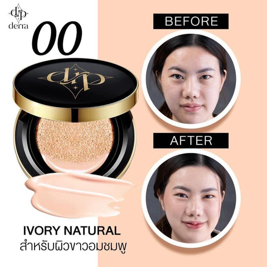 DERRA Glowy And Coverskin Cushion SPF25 PA+++