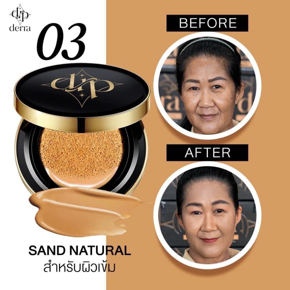 DERRA Glowy And Coverskin Cushion SPF25 PA+++