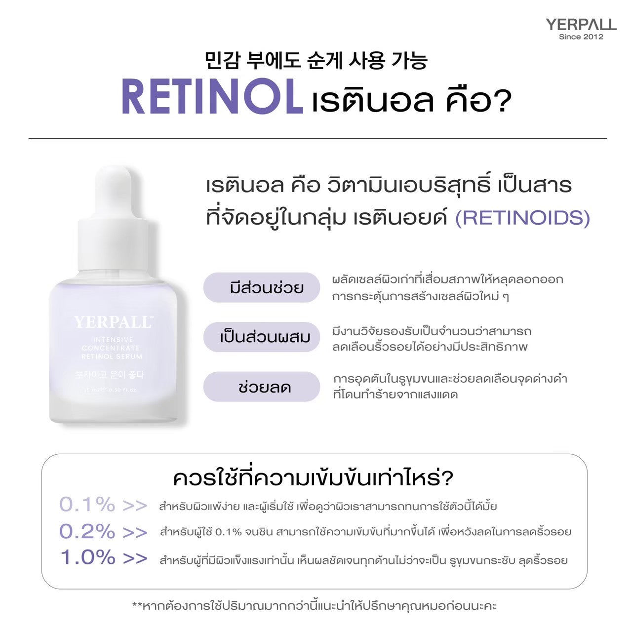 Yerpall Intensive Concentrate Retinol Serum 15ml