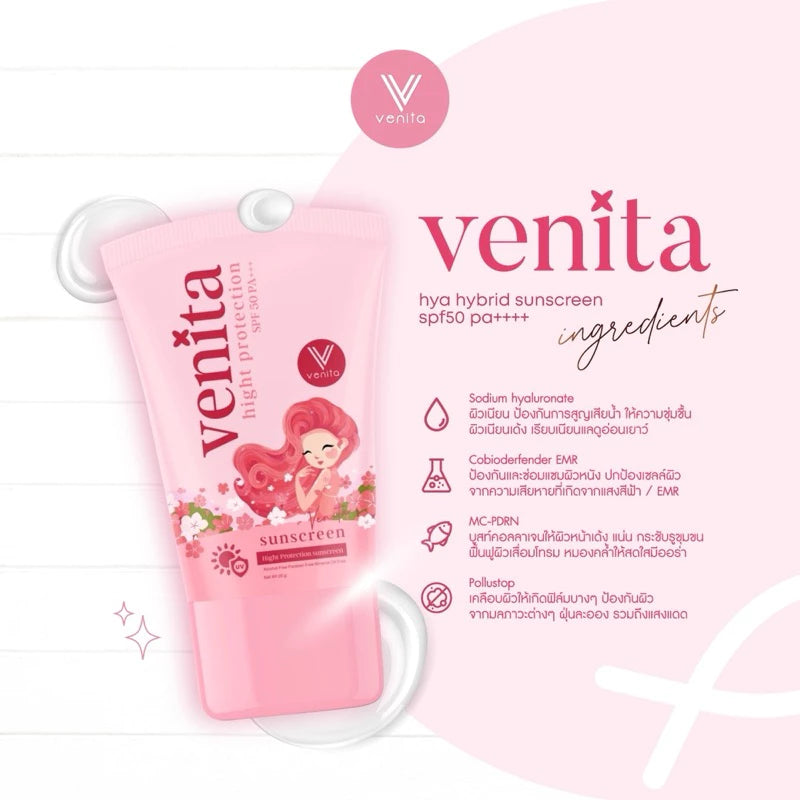 VENITA Sunscreen SPF50pa++++ 20 ml.