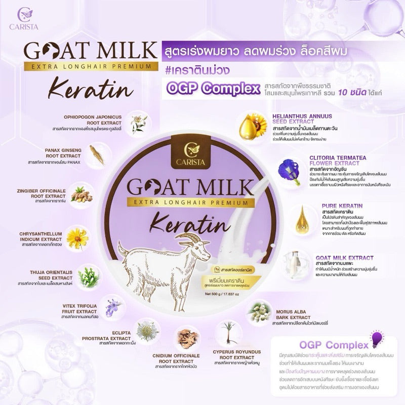 GOATMILK PREMIUM EXTRA LONG HAIR KERATIN Mini 50g