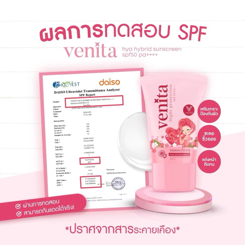 VENITA Sunscreen SPF50pa++++ 20 ml.