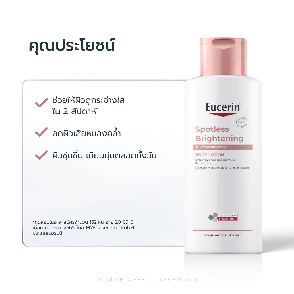 Eucerin SPOTLESS BRIGHTENING THIAMIDOL SKIN TONE PERFECTING BODY LOTION 250ML