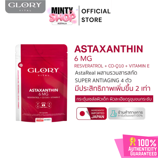 GLORY ASTAXANTHIN 6mg 30 Capsule