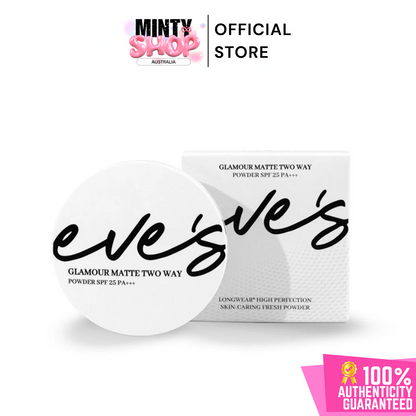 EVE’S GLAMOUR MATTE TWO WAY POWDER SPF 25 PA+++ 7g