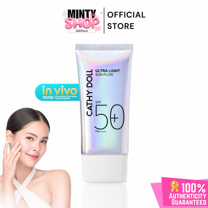 CATHY DOLL UItra Light Sun Fluid SPF50+ PA++++ 40g