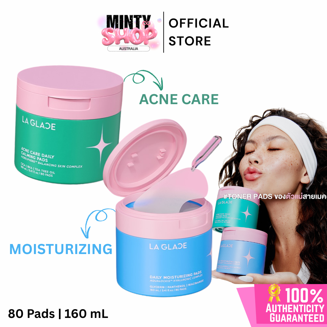 LA GLACE DAILY TONER PADS ACNE & MOIST 80 Pads