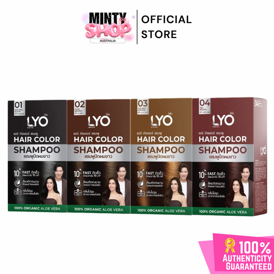 LYO Hair Color Shampoo Natural Extracts | 6 Sachets/Box