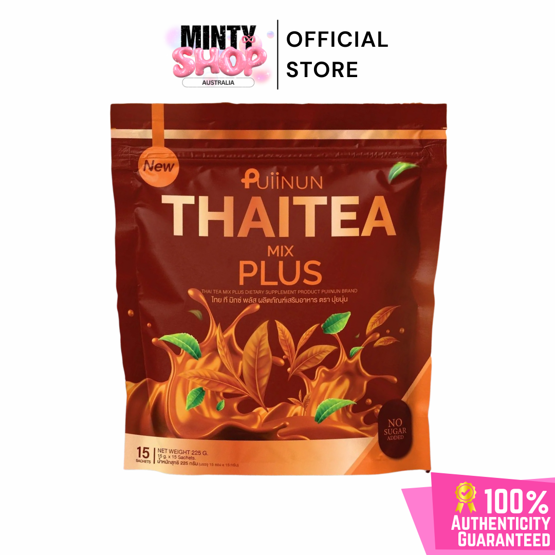 Puiinun - Thai Tea Mix Plus 225g/15 Sachet Pack