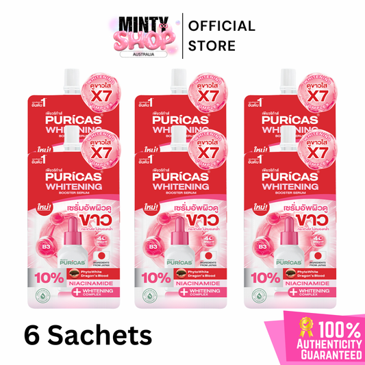 [6 Sachets] Puricas Whitening Booster Serum 7g