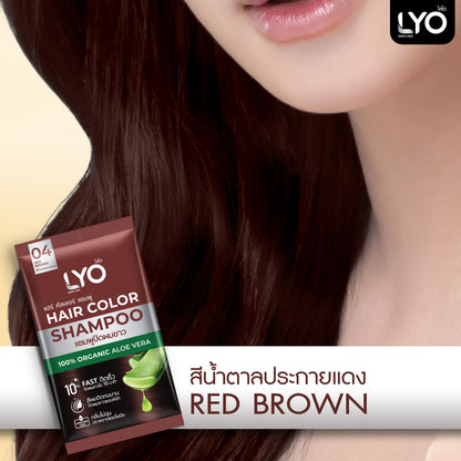 LYO Hair Color Shampoo Natural Extracts | 6 Sachets/Box
