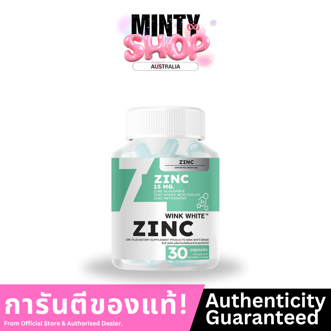 WINK WHITE ZINC PLUS 30 Capsules Buy 1 Get 1 Free