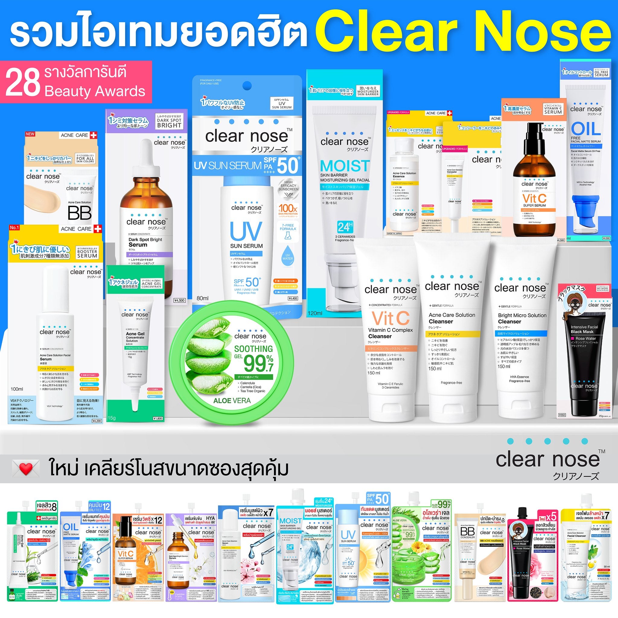 CLEAR NOSE Budget-Friendly Sachet