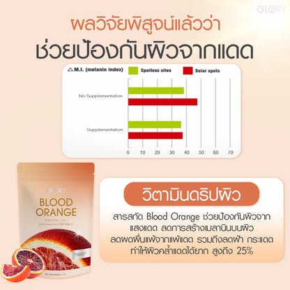 GLORY Blood Orange Extract 200mg Plus  60 Capsule