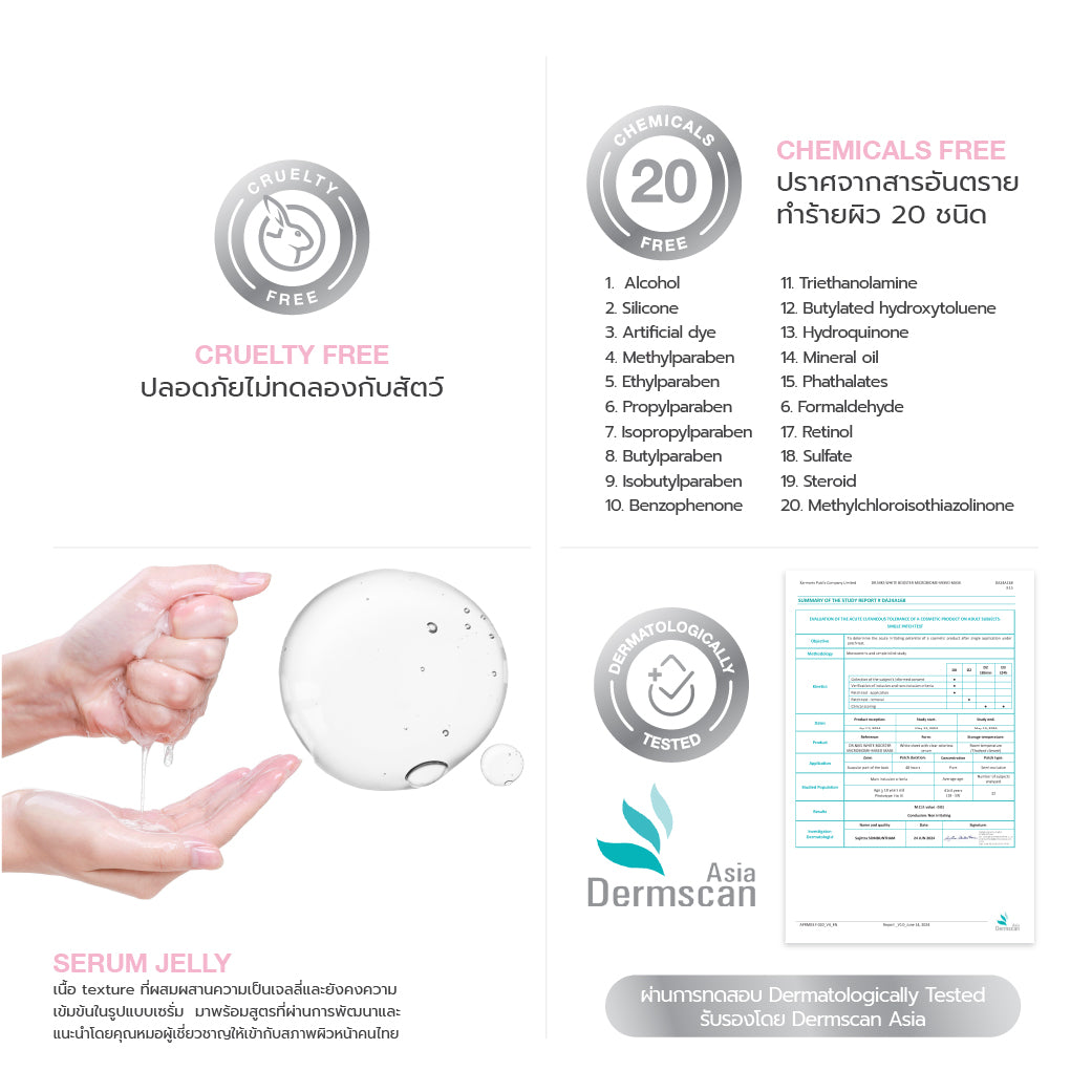 Dr.NIKS White Booster Microbiome-Mixed Mask x 1 Sheet