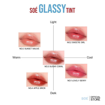 Soé Glassy Tint – Vibrant Color, Long-lasting Shine!