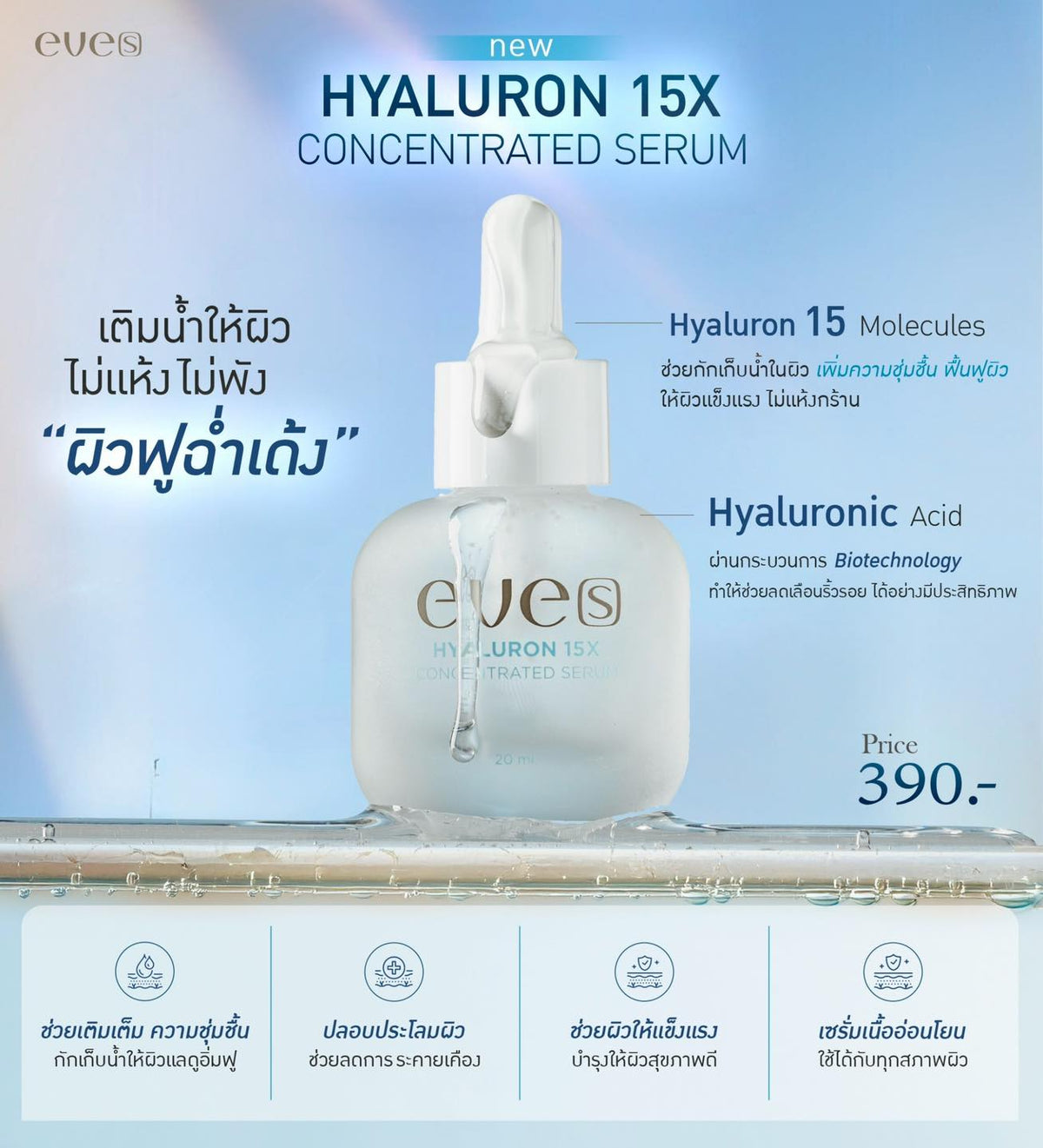 EVE’S HYALURON 15X CONCENTRATED SERUM 20ml