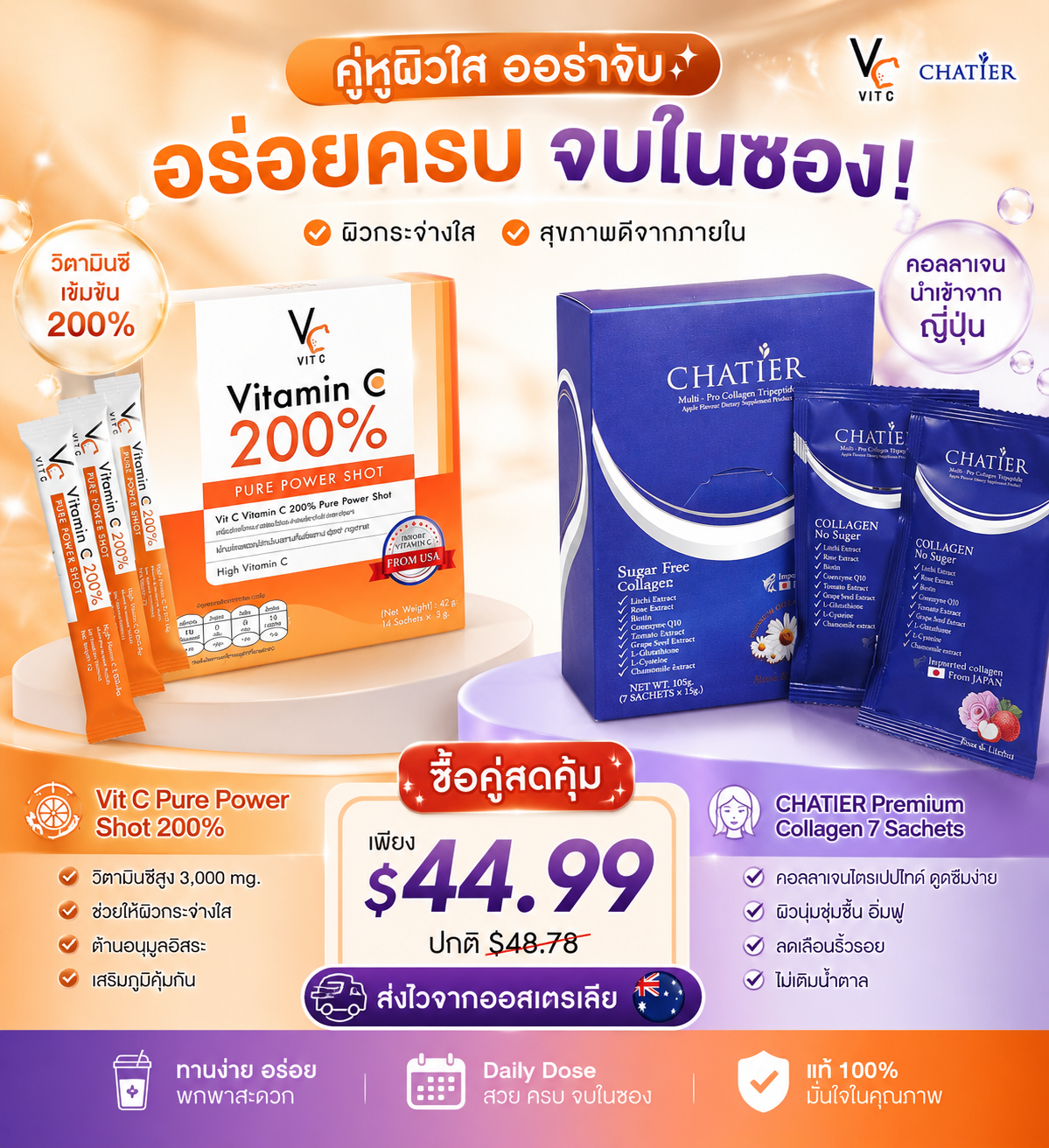 Vitamin C + Collagen Combination