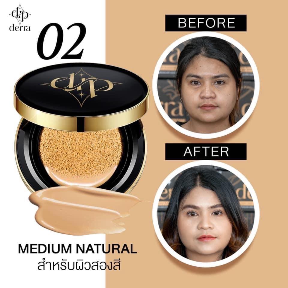 DERRA Glowy And Coverskin Cushion SPF25 PA+++