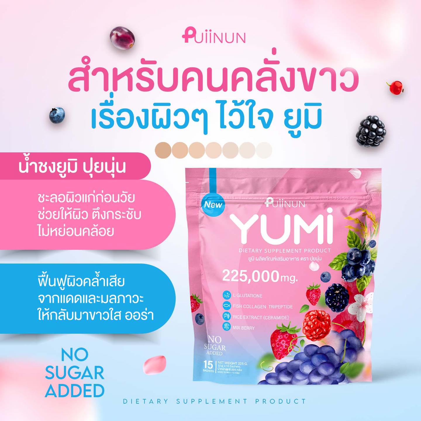 Puiinun Yumi Shake 225g/15 Sachet Pack