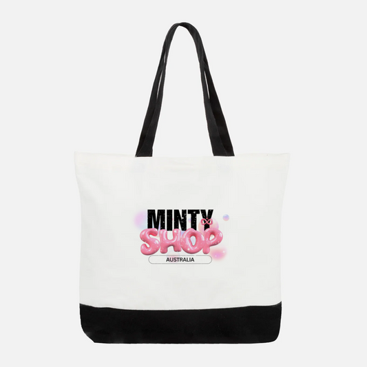 Unique Large Zip Cotton Tote Bag