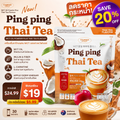 Ping Ping MCT Oil Powder Thai Tea 30 Sachets