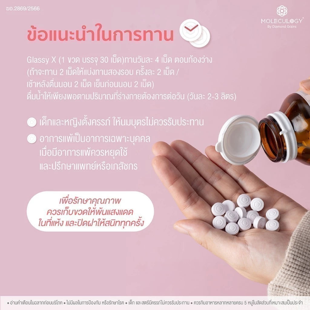 MOLECULOGY GlassyX 500 mg  (60 Capsules)