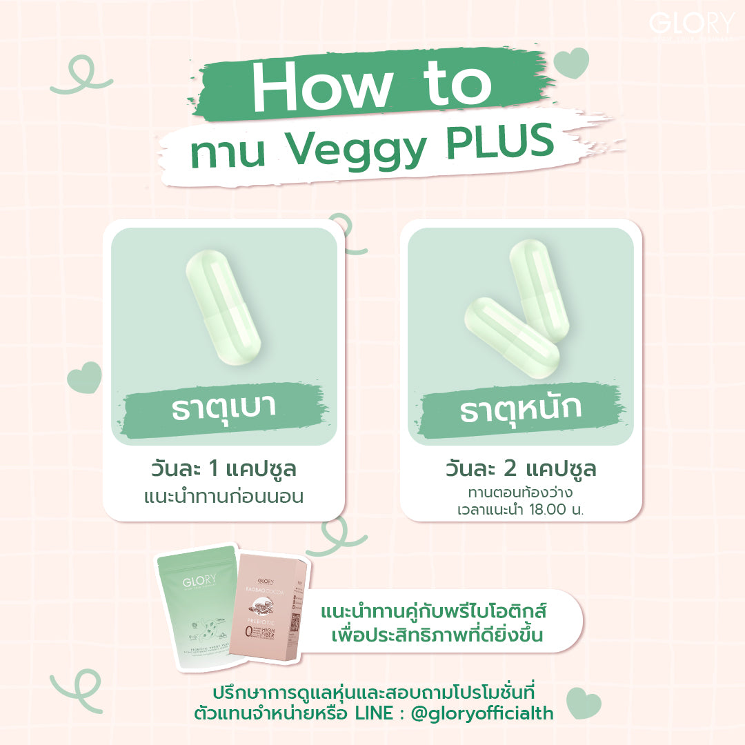 GLORY Veggy Plus 20 Capsules