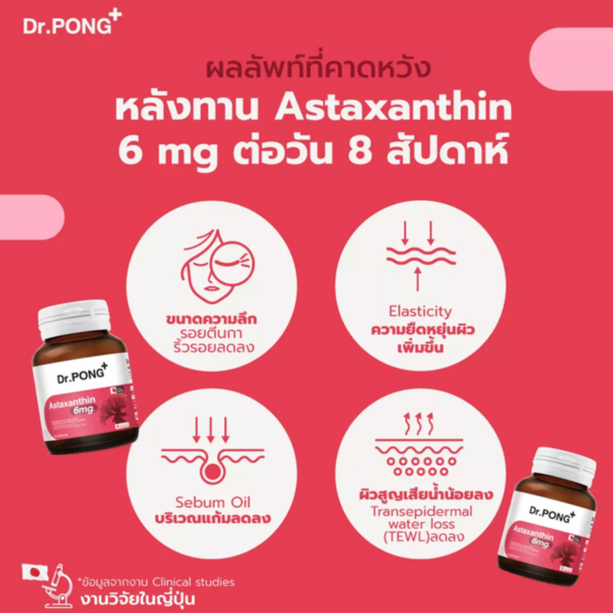 Dr.Pong Astaxanthin 6 mg.