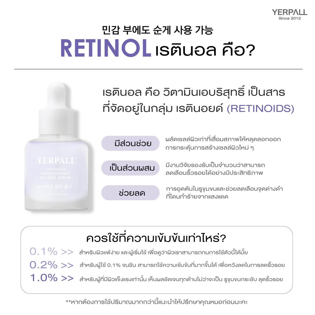 Yerpall Intensive Concentrate Retinol Serum 15 ml