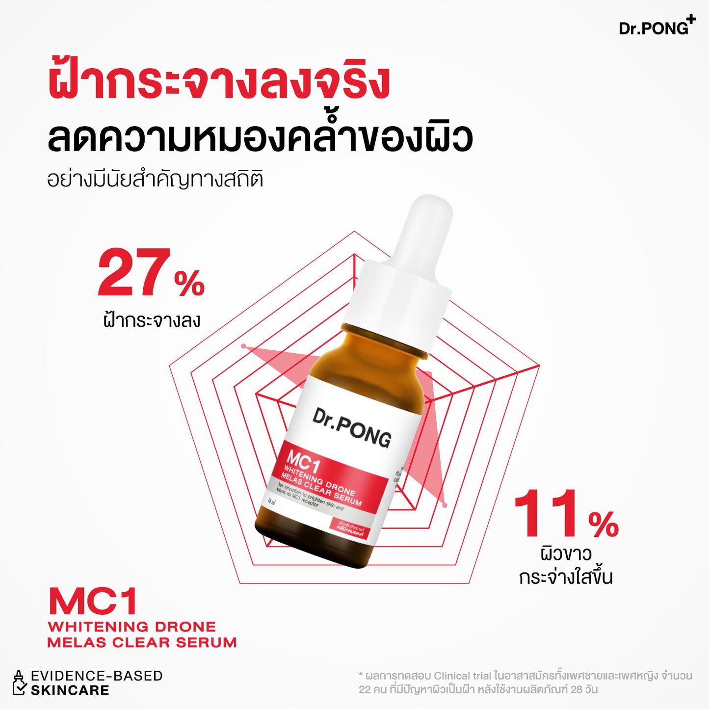 Dr.PONG MC1 WHITENING DRONE MELAS CLEAR SERUM 16 ml