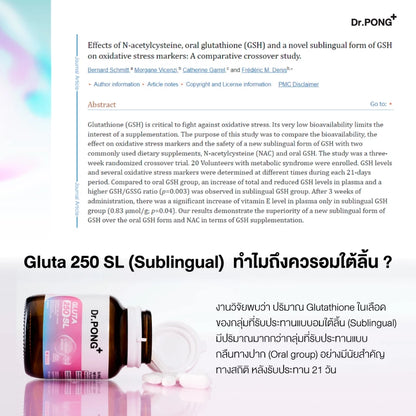 Dr.PONG GLUTA 250 SL 30 Capsules