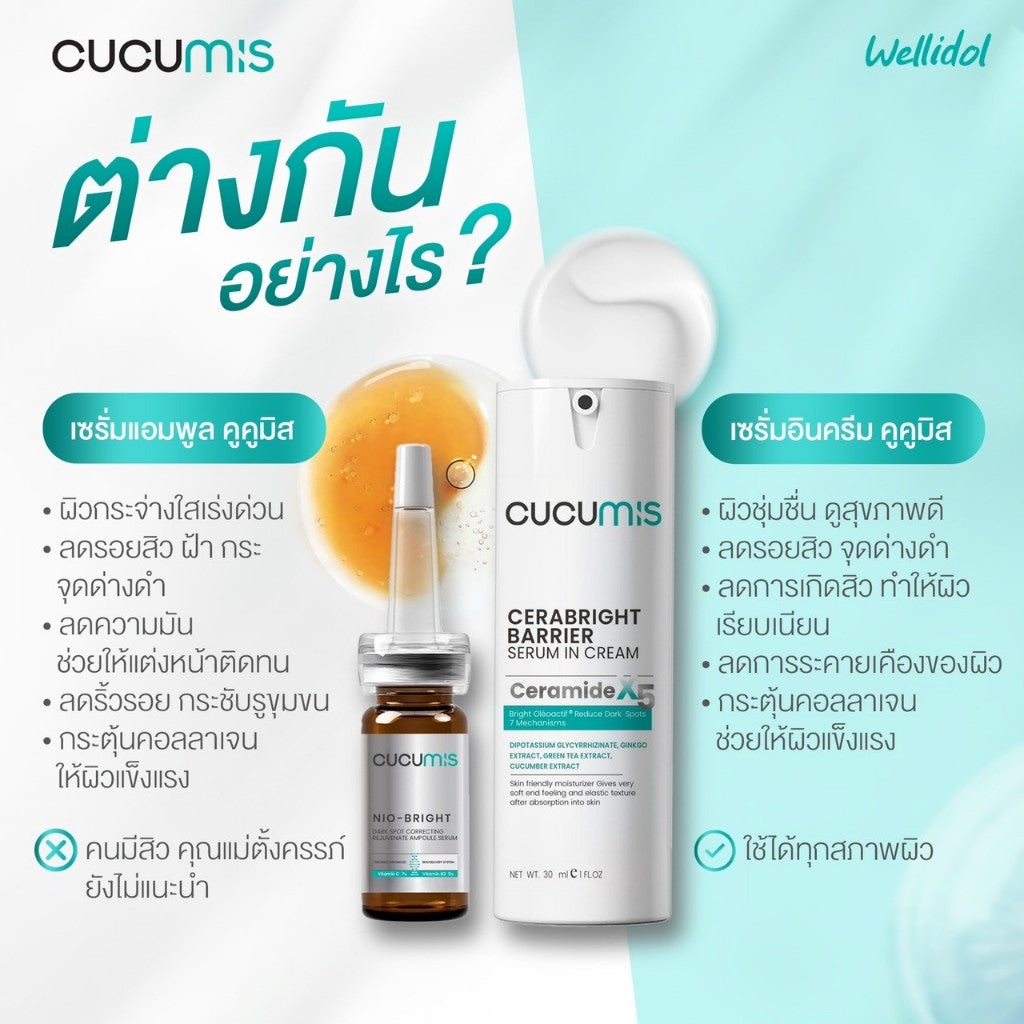 Cucumis Cerabright Barrier Serum in Cream