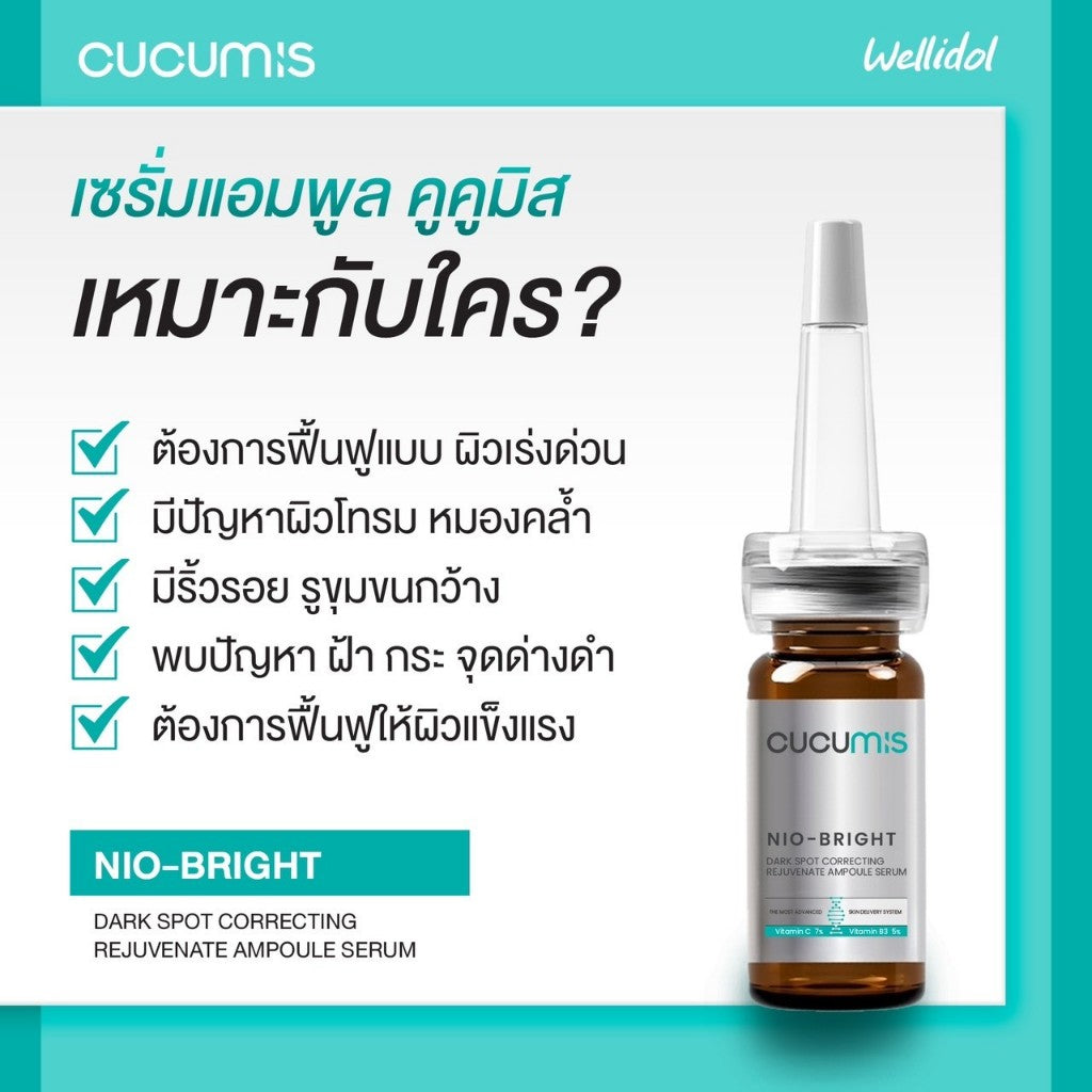 Cucumis Nio-Bright Dark Spot Correcting Rejuvenate Ampoule Serum