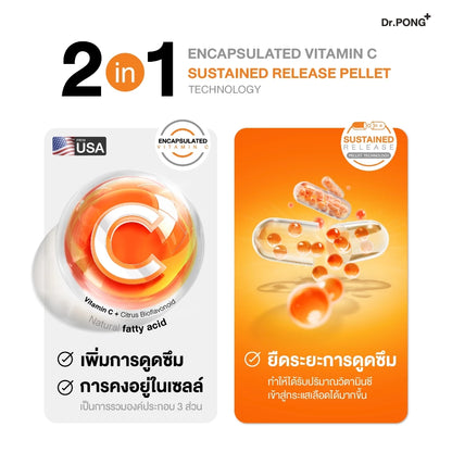 Dr.PONG ENC 500 Nutrimin C 500mg : Vitamin C 30 capsules