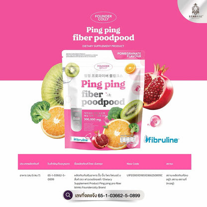 Ping Ping Pro Fiber Blinks Foundercolly 30 Sachets